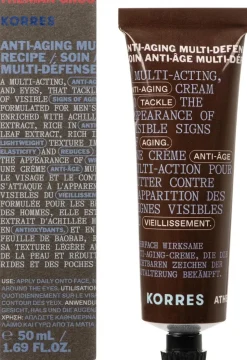 KORRES Men's Anti-aging Multidefender Recipe kosteusvoide kasvoille ja silmänympärysiholle 50ml