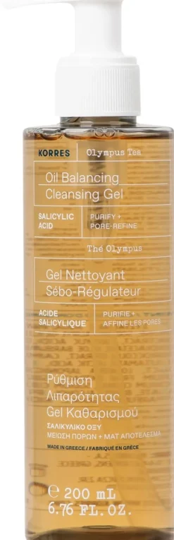KORRES Olympus Tea Pore Refining Cleansing Gel puhdistusvoide 200 ml