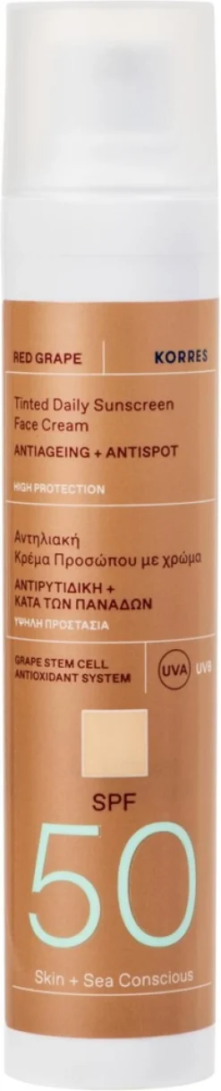 KORRES Red Grape Tinted SPF50 sävyttävä aurinkosuoja 50 ml