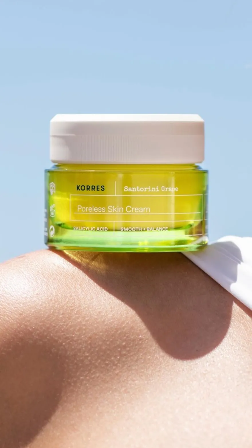 KORRES Santorini Grape Poreless Skin Cream geelivoide 40ml