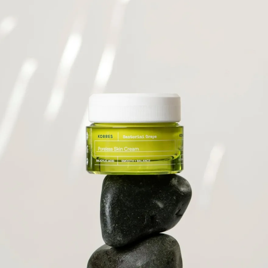KORRES Santorini Grape Poreless Skin Cream geelivoide 40ml
