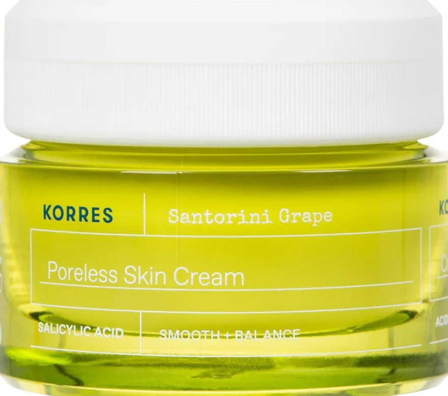 KORRES Santorini Grape Poreless Skin Cream geelivoide 40ml