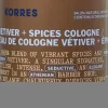 KORRES Vetiver & Spices Eau de Cologne 100ml