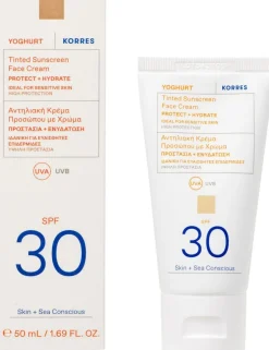 KORRES Yoghurt SPF30 sävyttävä aurinkosuojavoide kasvoille 50 ml