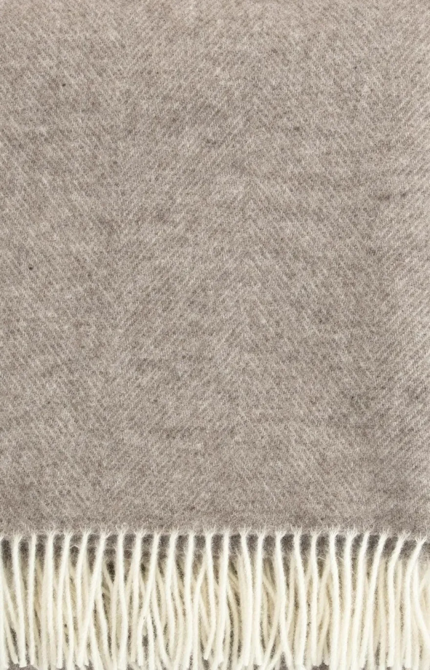 Lapuan Kankurit Arvo huopa 130x180cm+hapsut valko-luonnon beige 100% villa