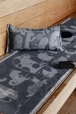 Lapuan Kankurit Eläinten sauna saunatyyny valko-musta