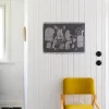 Lapuan Kankurit Eläinten sauna laudeliina 46x60 cm valko-musta