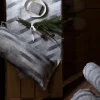Lapuan Kankurit Hohto saunatyyny valko-harmaa pellava-puuvilla