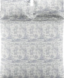 Laura Ashley Braysmith Toile satiinipussilakanasetti 150x210+50x60cm sininen
