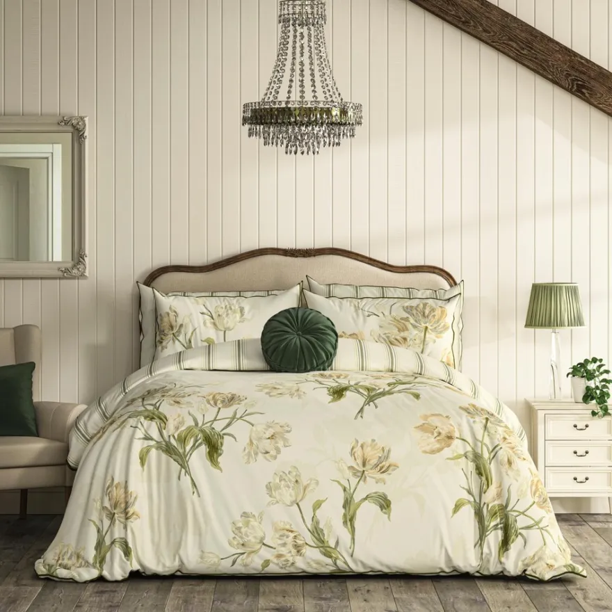 Laura Ashley Gosford tyynynliina 50x60cm sage