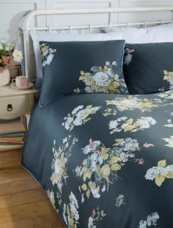 Laura Ashley Rosemore tuplapussilakanasetti 230x220 + 2kpl 50x60cm midnight