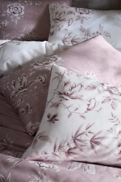 Laura Ashley Rowsham Garden satiinipussilakanasetti 150x210+50x60cm pinkki