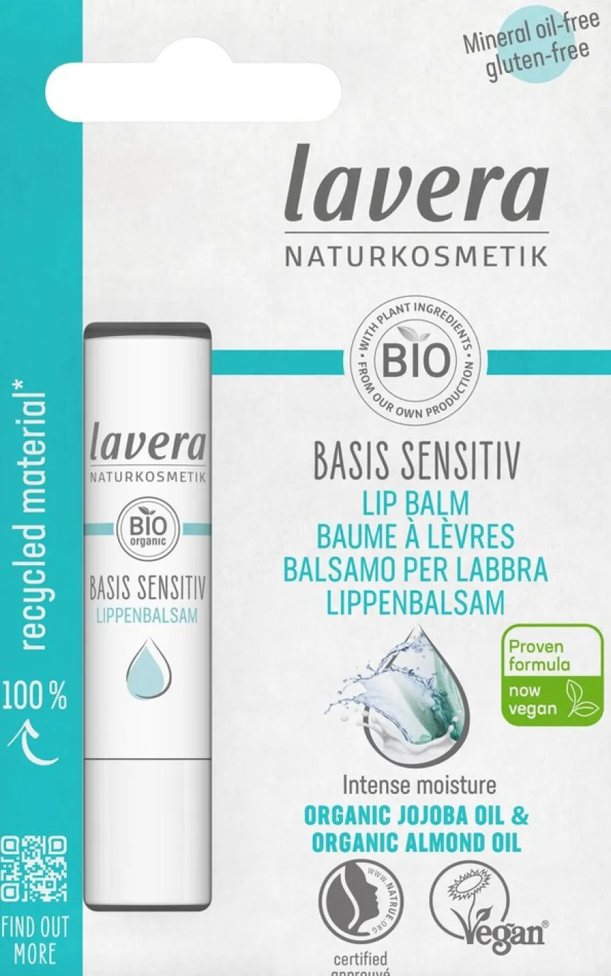 lavera Basis Sensitiv huulivoide 4,5g