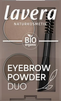 lavera Eyebrow Powder Duo puuterimainen kulmaväri 2x0,8 g