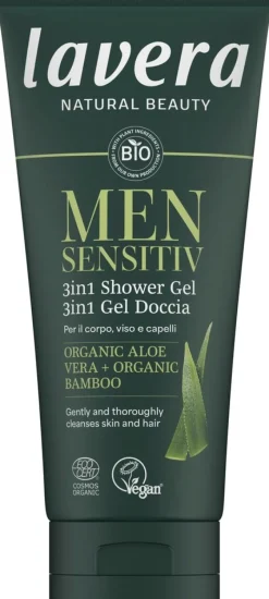 lavera Men Sensitiv 3IN1 suihkugeeli vartalolle ja hiuksille 200 ml