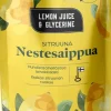 Lemon Juice & Glycerine Nestesaippua sitruuna täyttöpussi 550ml