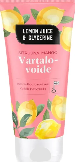 Lemon Juice & Glycerine Vartalovoide sitruuna-mango 200ml