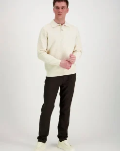 Les Deux Billy Weave Knitted LS Polo neule