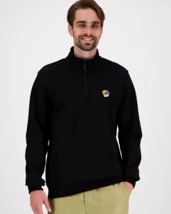 Les Deux Felipe Patch Half-zip sweatshirt college
