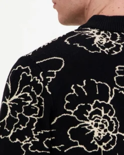 Les Deux Gaston Poppy Jacquard Knit neule