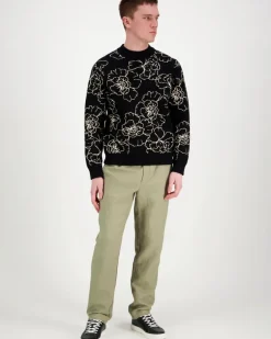 Les Deux Gaston Poppy Jacquard Knit neule
