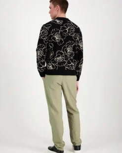 Les Deux Gaston Poppy Jacquard Knit neule