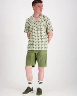Les Deux Lukas AOP Tapestry SS Shirt kauluspaita
