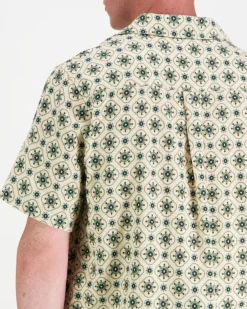 Les Deux Lukas AOP Tapestry SS Shirt kauluspaita