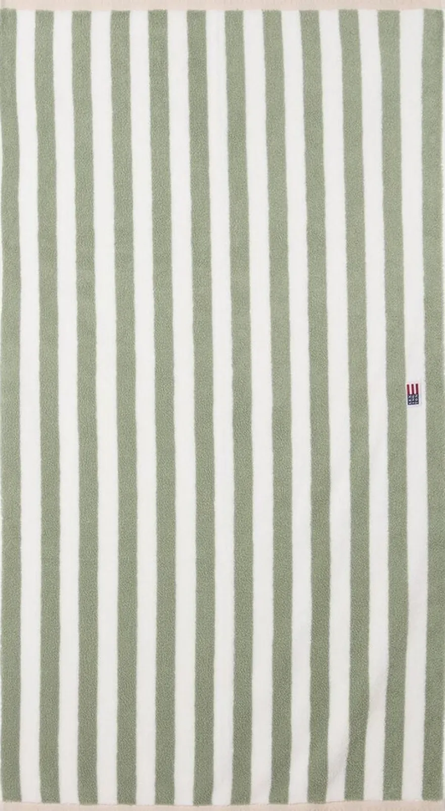 Lexington Block kylpypyyhe 100x150cm raita vihreä-valkoinen raidallinen
