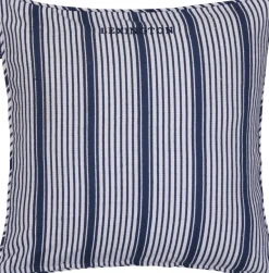 Lexington Classic raidallinen tyynynpäällinen 50x50cm valkoinen/tummansininen
