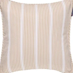 Lexington Classic raidallinen tyynynpäällinen 50x50cm beige/valkoinen