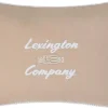 Lexington Logo koristetyyny 40x30 cm beige/valkoinen