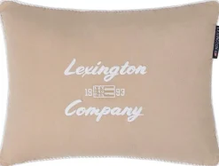 Lexington Logo koristetyyny 40x30 cm beige/valkoinen