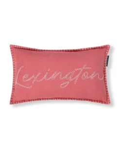 Lexington Logo koristetyyny 50x30cm pinkki/valkoinen