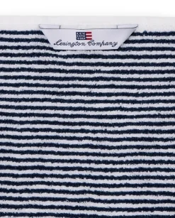 Lexington Original käsipyyhe 50x70 cm valkoinen/navy stripe