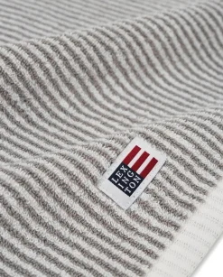 Lexington Original käsipyyhe 50x70cm white gray stripe