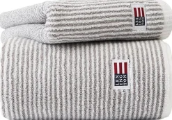 Lexington Original käsipyyhe 50x70cm white gray stripe