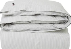 Lexington Pin Point pussilakana 150x210cm beige/valkoinen