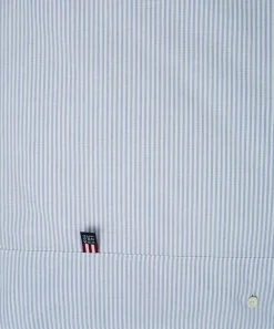Lexington Pin Point pussilakana sininen/valkoinen 150x210cm