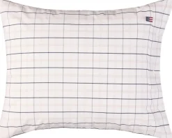 Lexington Poplin tyynyliina 50x60cm valkoinen/beige/tummansininen