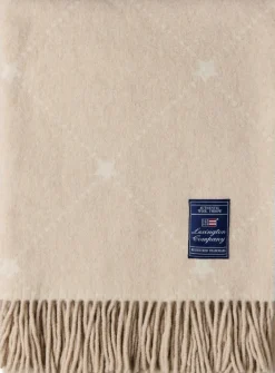 Lexington Signature Star huopa 130x170cm beige/valkoinen