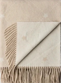 Lexington Signature Star huopa 130x170cm beige/valkoinen