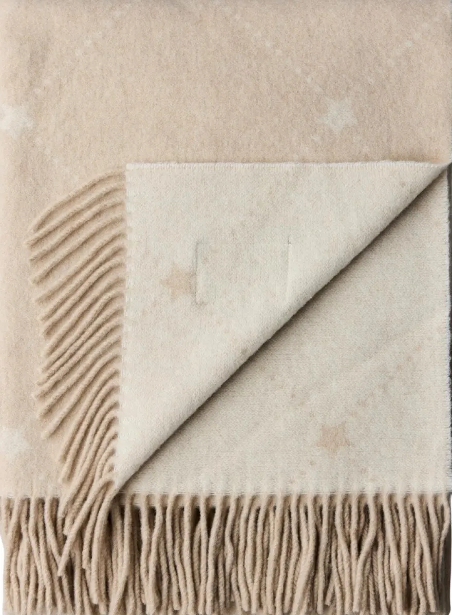 Lexington Signature Star huopa 130x170cm beige/valkoinen