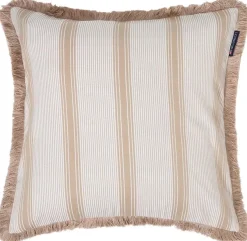 Lexington Striped tyynynpäällinen 50x50 cm beige/valkoinen