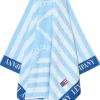 Lexington Summer Velour rantapyyhe 100x180 cm sininen
