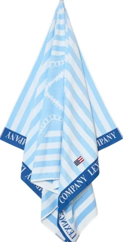 Lexington Summer Velour rantapyyhe 100x180 cm sininen