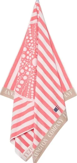 Lexington Summer Velour rantapyyhe 100x180 cm pinkki