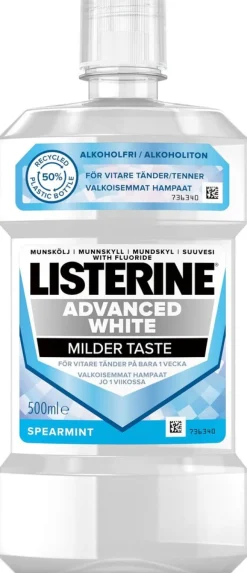 Listerine Advanced White Milder Taste suuvesi 500ml