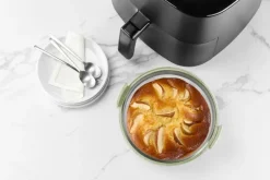 Lékué Air Fryer lasiastia pyöreä
