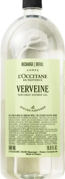 L'Occitane en Provence Verveine (Verbena) Shower Gel refill 500ml